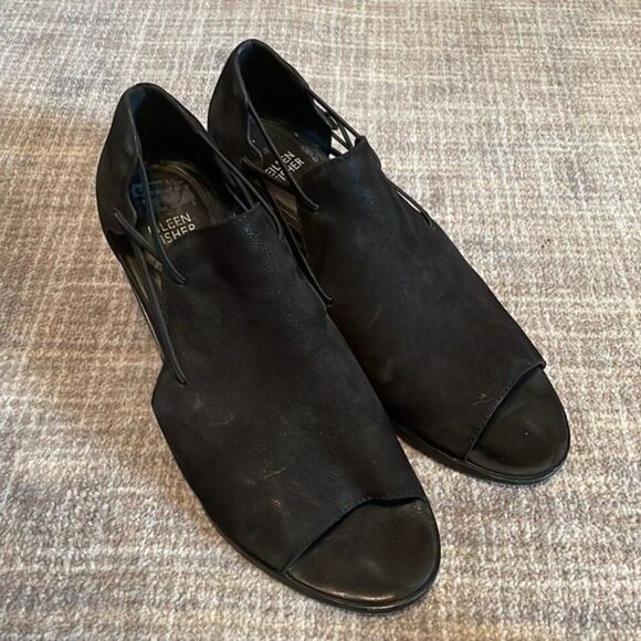 Eileen Fisher Allie Cutout Sandals Black - Picture 6 of 13